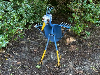 Welded Shovel Bird Garden Sculpture