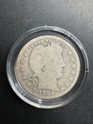 1898 Barber Silver Quarter