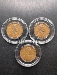 3 Wheat Pennies 1947, 1947-D, 1947-S