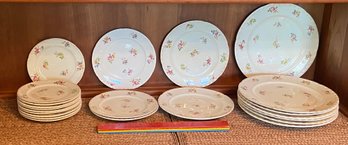 Crooksville China Plates Little Bouquet