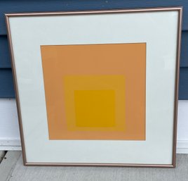 Original 1962 Josef Albers Homage To The Square 'Tenuous' Screenprint Edition Of 250