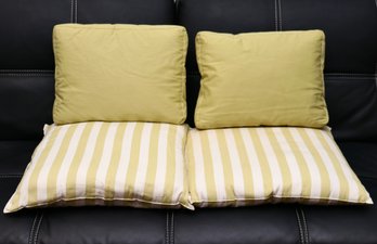 Muted Lime Banana Republic Home Seat Cushions