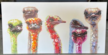 Ostrich Printed Canvas