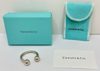 New In Box Tiffany & Co Sterling Silver Keyring In Original Box