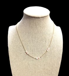 Vintage 14K GF And Beaded Necklace