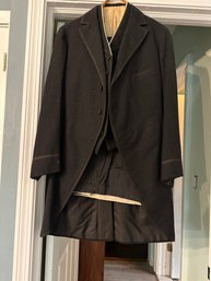 Vintage Men's Morning Suit With Waistcoat Includes 2 Pair Pants