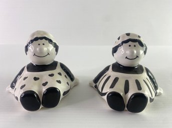 Tweedle Dee And Dum Salt & Pepper Shaker Set