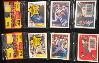 (2) 1988 Topps Baseball Sealed Rack Packs - L