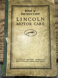 1931 Lincoln Book Of Instruction