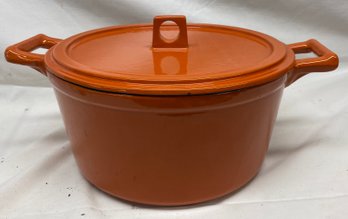 Cast Iron And Enamel Pot With Lid