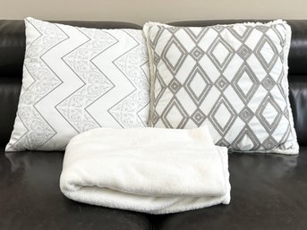 Modern Pillows And A Throw