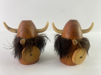 Mid-Century Scandinavian Viking Salt & Pepper Shaker Set