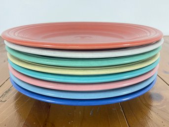 Set Of Fiesta Ware Dinner Plates