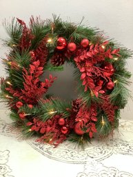 Red Christmas Wreath