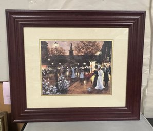 Good Evening Christa Kieffer Fine Art Work Print In A Wooden Framed.  BS/WA-C