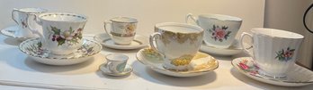Lot Of Pretty Tea Cups And Saucers