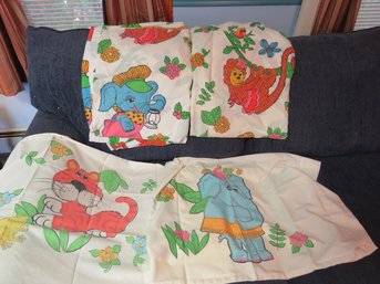 Kids Cannon Monticello Animal 2 Pillow Cases Fitted & Flat Sheets