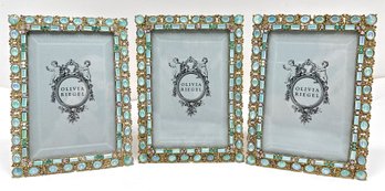 3 Olivia Riegel Rhinestone Photo Frames For 4 By 6 Photos, Purchased At Barneys New York