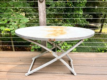 Oval Metal Folding Table