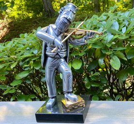 'Klezmer Violinist' Sculpture By Frank Meisler (1929-2018) - Signed & Numbered