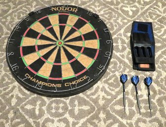 Nodor Champions Choice Dart Board With Dart Set In Case