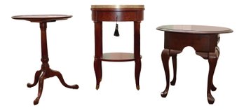 Selection Of 3 Classic Round Accent Tables