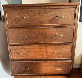 Small Vintage Solid Wood Dresser