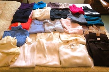 Collection Of Ladies Petite Size Sweaters & Turtle Necks