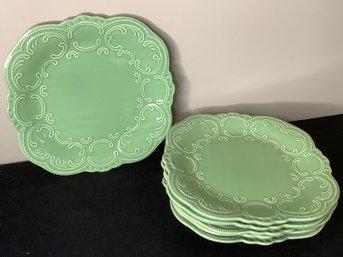 Oneida Green Dinner Plate Lot