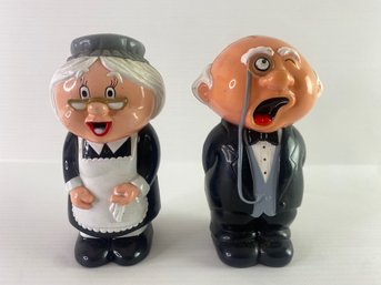 Domestics - Maid And Butler Salt & Pepper Shaker Set