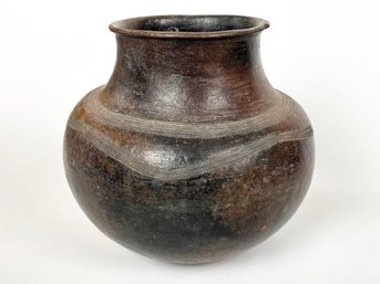 A Large Vintage African Glazed Earthenware Vessel