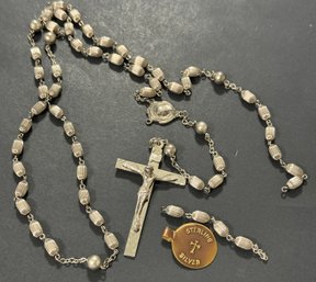 Sterling Silver Rosary 23 Grams