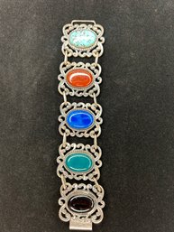 Sterling And Multistone Bracelet