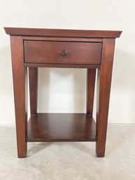 Wooden Side Table With Drawer