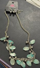 Costume Necklace And Matching Earrings