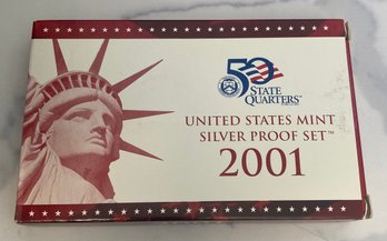 2001 United States Mint Silver Proof Set