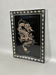 Mother Of Pearl Dragon Art Piece