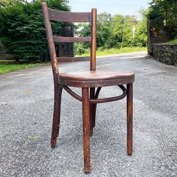 A Vintage Ladder Back Side Chair