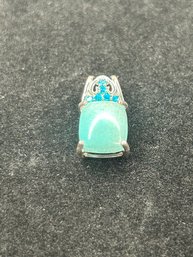 Sterling And Turquoise Pendant