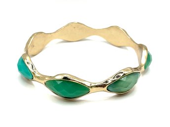 Pretty Southwest Style Turquoise Color Bangle Bracelet