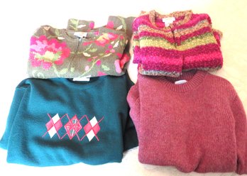 Talbots Ladies Petite Small Cardigan Irish Sweaters