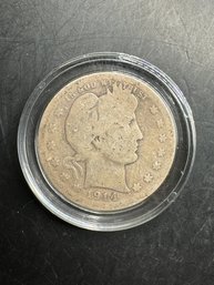 1914 Barber Silver Quarter