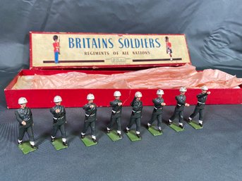 Britains No 2021 US Army Military Police Original Lead Toy Soldiers In Box Excellent Condition For Age England