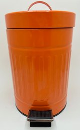 Small Tin Trash Bin With Removable Canister, Appears Unused