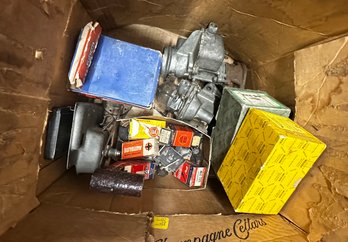 Miscellaneous Box Of Vintage Car Parts ~ Regulators & More ~