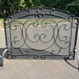 An Arched Spanish Style Fire Screen