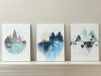 A Trio Of Modern Canvas Prints