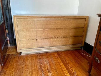 Mid Century Modern Dresser With Beveled Mirror