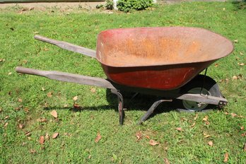 Single Tire Metal Wheelbarrow