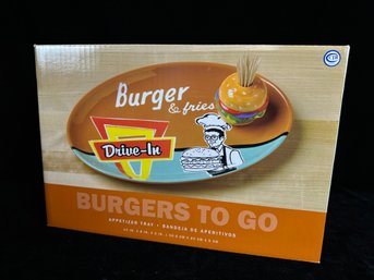 Hamburger Appetizer Serving Plate